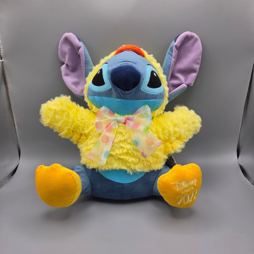 Disney Store 2022 Easter Stitch Plush in Yellow Chick Costume Limited Edition